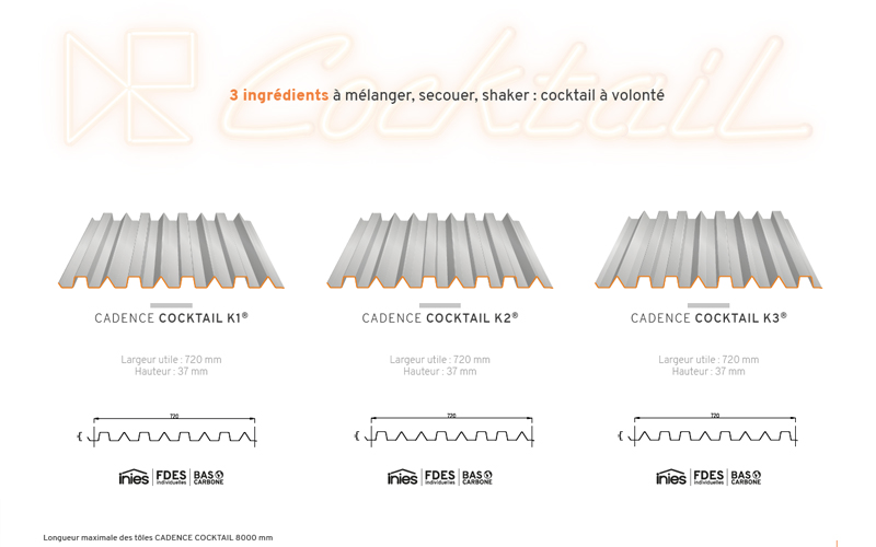 CADENCE COCKTAIL : bardage aux nervures mixtes - Batiweb