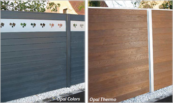 Nouvelles palissades bois & aluminium  OPAL - Batiweb