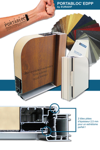 EURADIF LANCE PORTABLOC EDPP , le 1er ouvrant monobloc en aluminium filmé pour portes PVC filmées Batiweb EURADIF LANCE PORTABLOC EDPP , le 1er ouvrant monobloc en aluminium filmé pour portes PVC filmées Batiweb