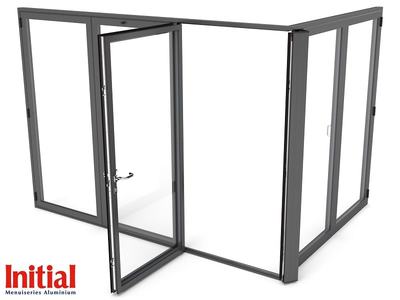 Porte coulissante repliable VISION : l'ouverture d'un coulissant, les performances d'une frappe Batiweb Porte coulissante repliable VISION : l'ouverture d'un coulissant, les performances d'une frappe Batiweb