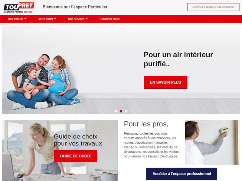 TOUPRET accélère la digitalisation de sa marquer et présente sou nouveau site internet Batiweb TOUPRET accélère la digitalisation de sa marquer et présente sou nouveau site internet Batiweb