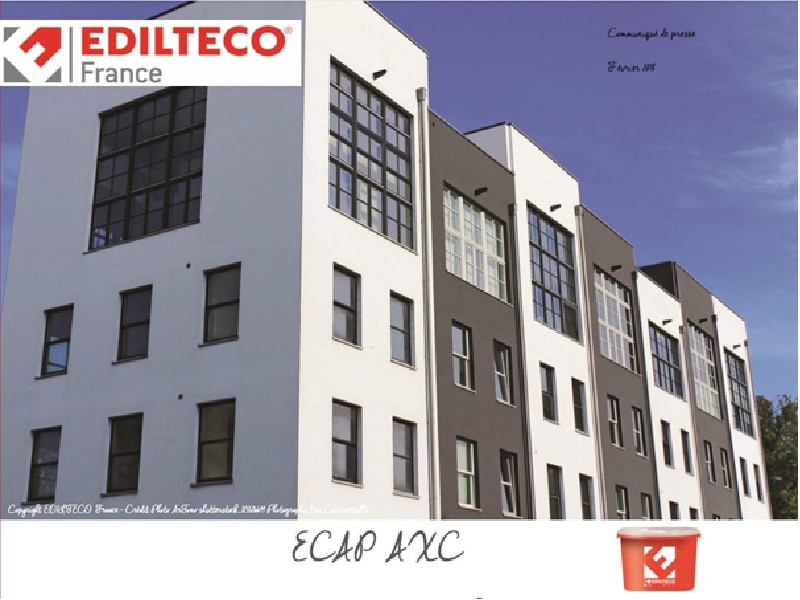 Nouvel enduit de parement, signé EDILTECO FRANCE® allie durabilité et brillance - Batiweb