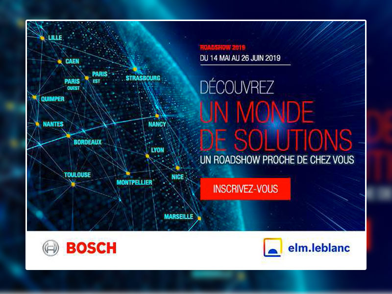 Bosch Thermotechnologie et elm.leblanc lancent leur roadshow national 2019 dédié aux professionnels - Batiweb