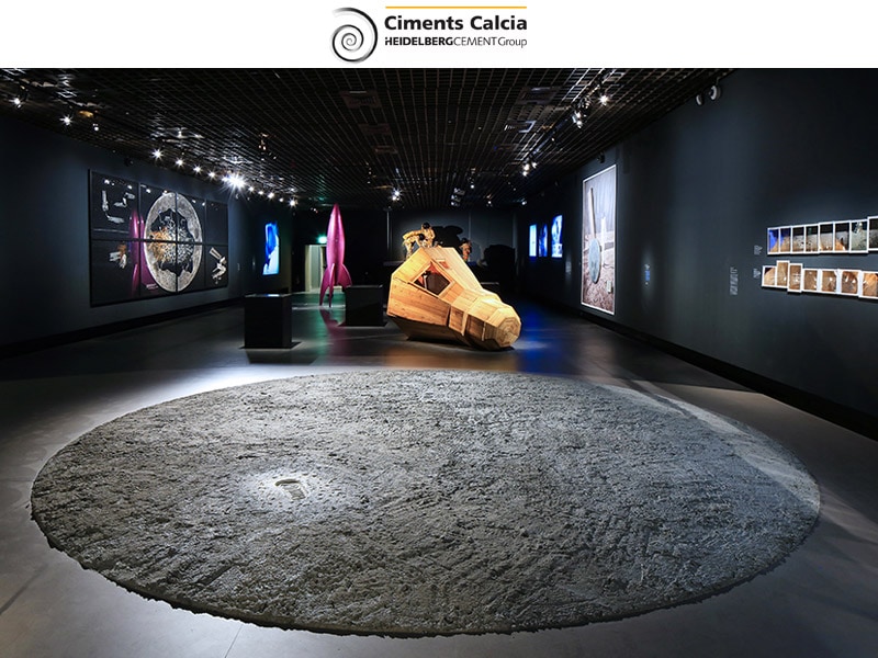 Ciments Calcia décroche la lune au Grand Palais : Son ciment Hop’ pour les PROS emboîte le pas de Neil Armstrong ! - Batiweb