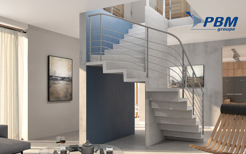 TENDANCE BÉTON : PBM dévoile une nouvelle gamme d’escaliers dédiée à la maison individuelle - Batiweb