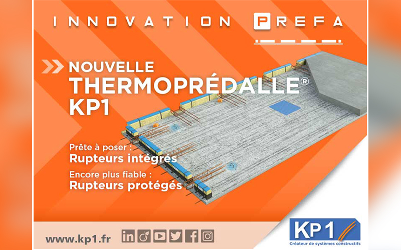 Nouvelle ThermoPrédalle® KP1 : Système de plancher à rupteurs prêt-à-poser pour des chantiers optimisés - Batiweb