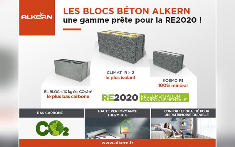 Les blocs béton Alkern : une gamme prête pour la RE2020 ! - Batiweb