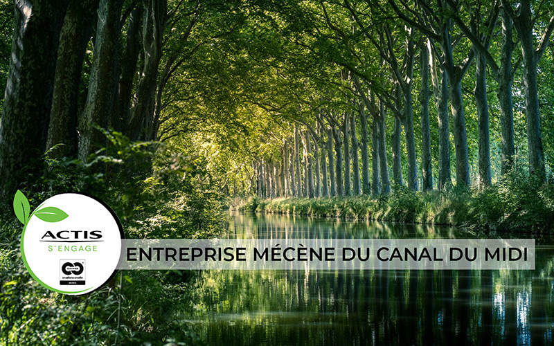 Actis, acteur économique de l’Occitanie engagé pour l’environnement, devient mécène du Canal du Midi en participant à la replantation des arbres - Batiweb