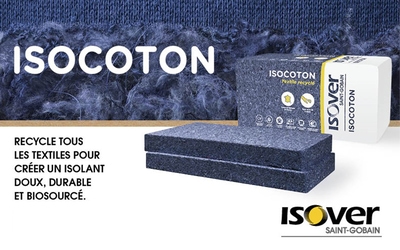 Isocoton, le nouvel isolant d’ISOVER en textiles recyclés