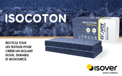 Isocoton, le nouvel isolant d’Isover en textiles recyclés