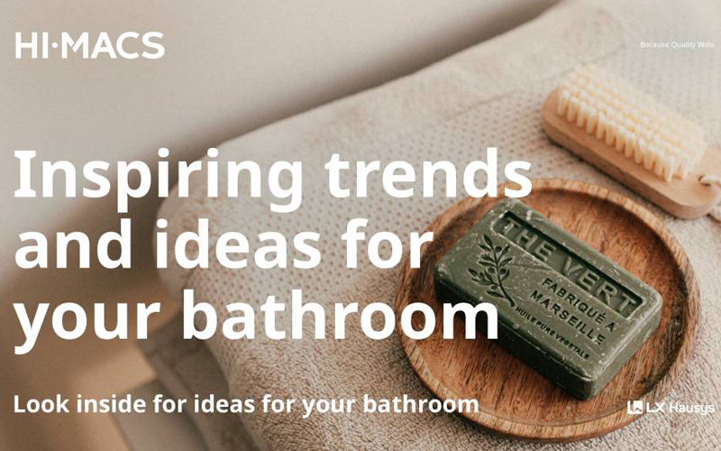 HIMACS et la designer néerlandaise Marike Andeweg présentent 4 tendances pour la salle de bains - Batiweb