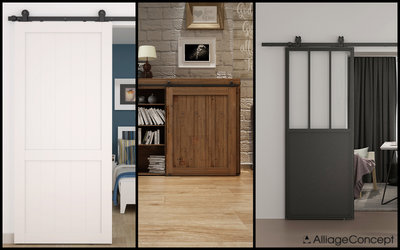 Les rails de porte coulissante et meuble coulissant...