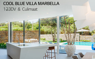 HIMACS pour la somptueuse villa Cool Blue à Marbella