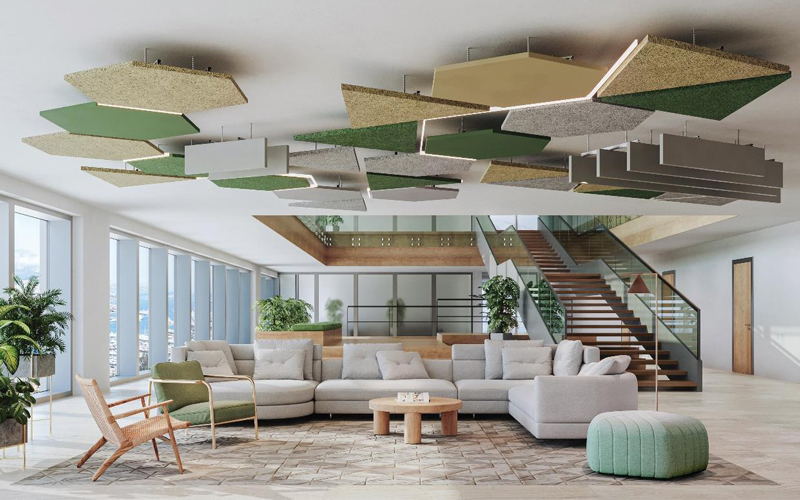 Knauf Ceiling Solutions crée un nouveau système de suspension pour combiner à l’infini tous ses plafonds flottants : personnalisation décuplée et pose simplifiée - Batiweb