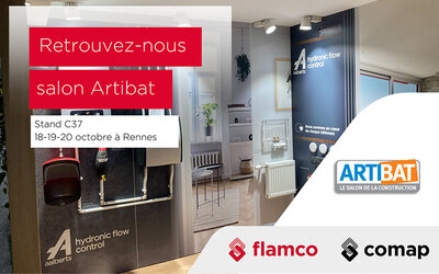 Comap et Flamco : au salon Artibat les 18, 19 et 20...