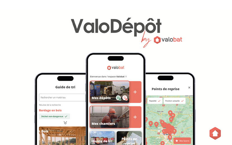 Valobat accélère le déploiement et la collecte des déchets triés du bâtiment - Batiweb