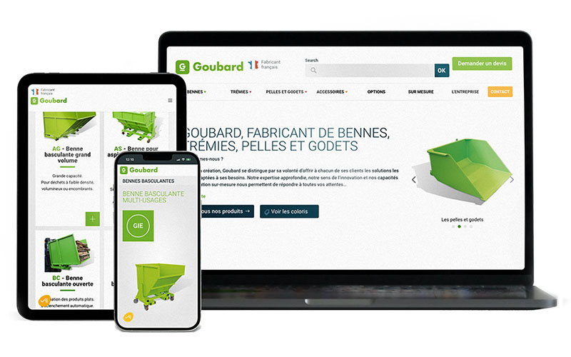 Le nouveau site web GOUBARD en ligne - Batiweb
