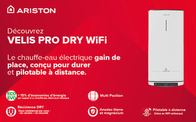 Velis Pro Dry WiFi : le chauffe-eau gain...