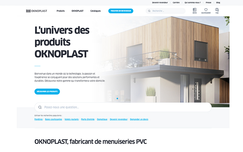 OKNOPLAST lance son nouveau site internet www.oknoplast.fr - Batiweb