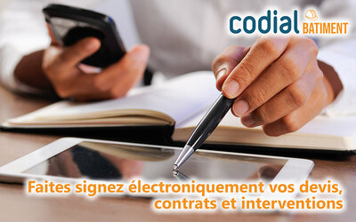 La Signature Électronique intégrée à Codial...