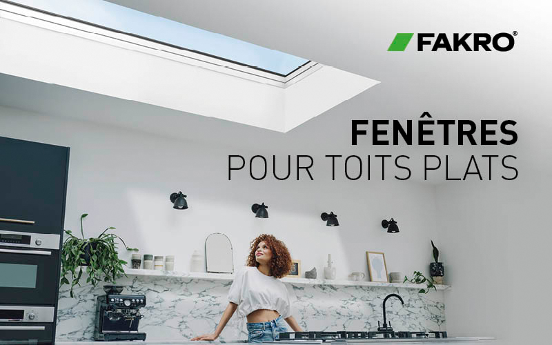 Les fenêtres de toits plats FAKRO : une excellente source de lumière naturelle - Batiweb
