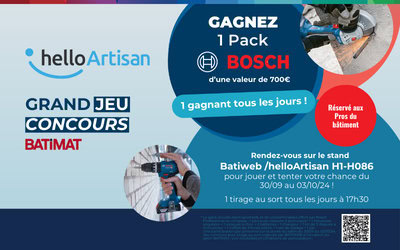 helloArtisan & Bosch vous font gagner un...