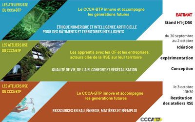 Les Ateliers RSE du CCCA-BTP : rendez-vous...