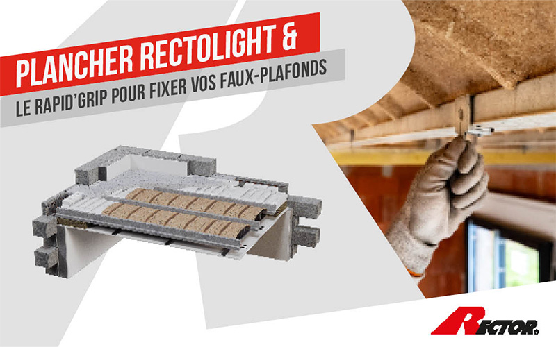 Que vous cherchiez à rénover ou à poser un plancher d’étage, notre entrevous Rectolight, fabriqué à partir de copeaux de bois, est la solution idéale pour votre chantier - Batiweb