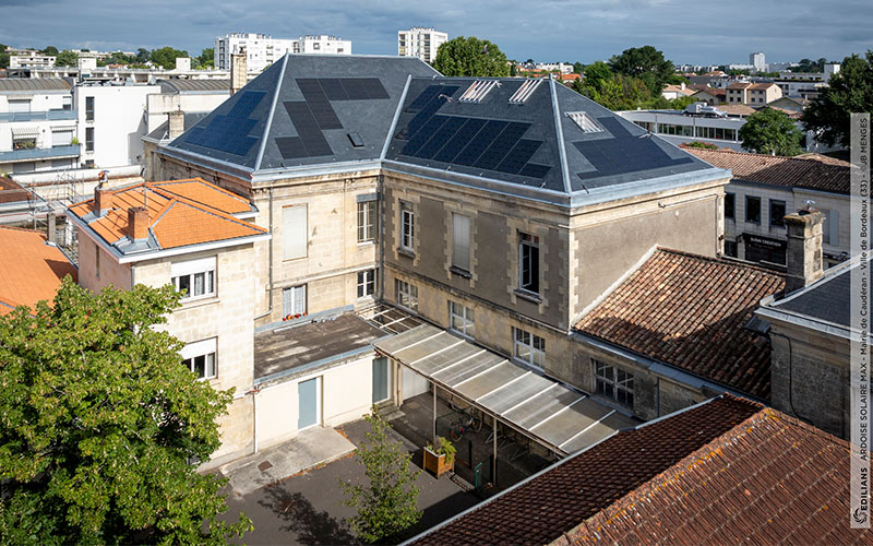 Transition énergétique et patrimoine : la mairie de Caudéran à Bordeaux adopte les ARDOISES SOLAIRES MAX d’EDILIANS - Batiweb