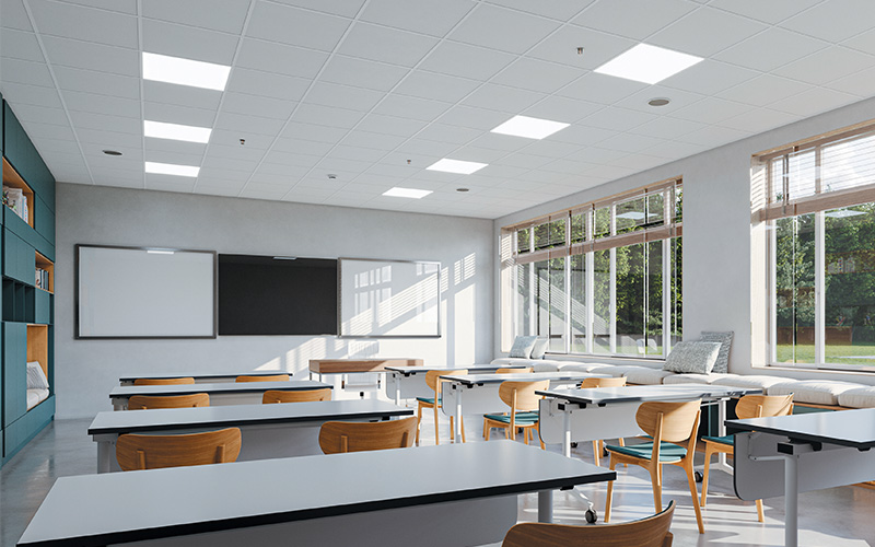 TOPIQ® Alpha de Knauf Ceiling Solutions : plafonds acoustiques ultra-performants, extra-blancs et élégants - Batiweb