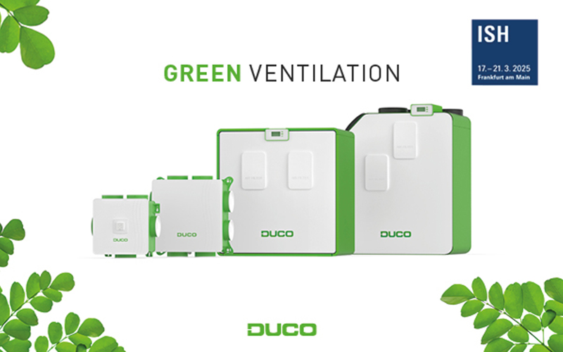 DUCO à ISH 2025 : présentation de solutions de ventilation intelligentes - Batiweb