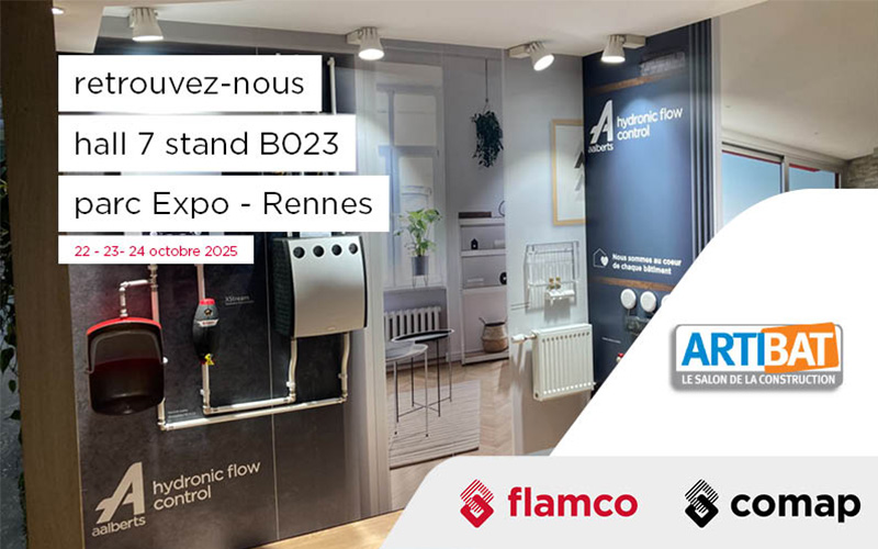 Artibat 2025 : nouveautés Comap & Flamco et cadeaux à gagner ! - Batiweb