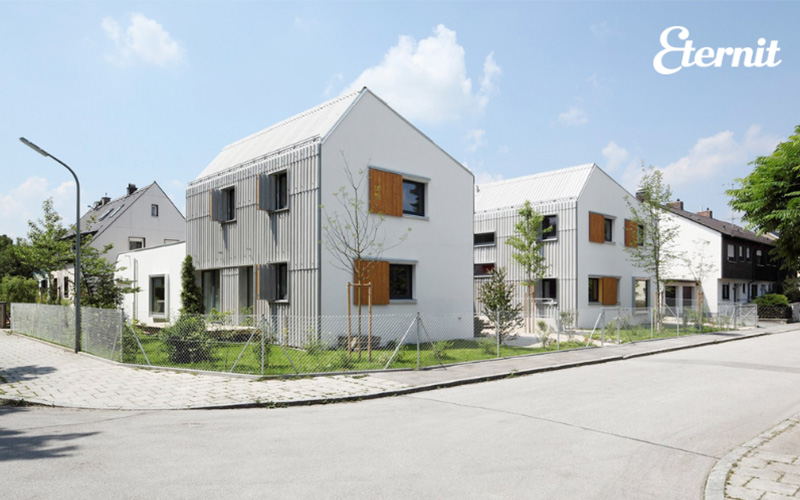 ITE : une façade architectonique en fibres-ciment ondulé - Batiweb