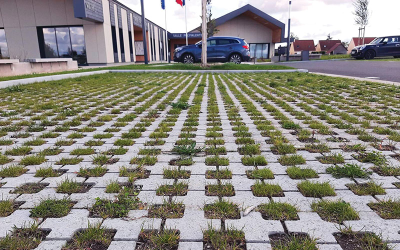 Alkern : dalles drainantes en béton avec FDES individuelles - Batiweb