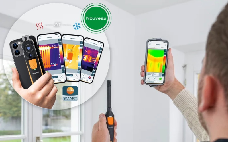 Nouvelle caméra thermique pour téléphone : découvrez la testo 860i - Batiweb