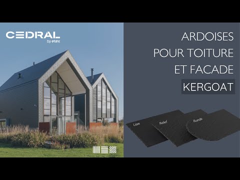 Ardoises Kergoat en fibres-ciment Cedral pour façade et toiture - Batiweb