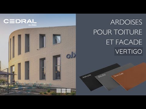 Ardoises Vertigo en fibres-ciment Cedral pour façade et toiture - Batiweb