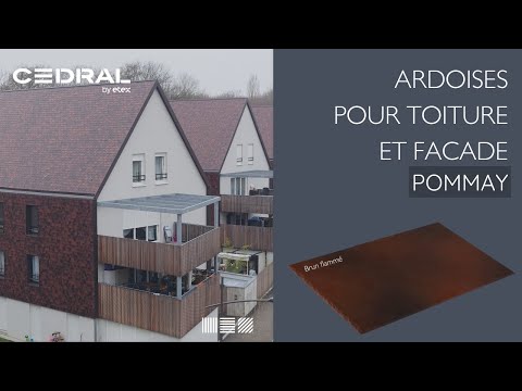 Ardoises Pommay en fibres-ciment Cedral pour façade et toiture - Batiweb
