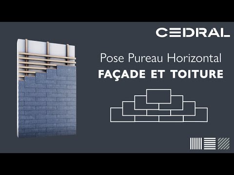 Pose à Pureau Horizontal des ardoises en fibres-ciment Cedral pour toiture et façade - Batiweb