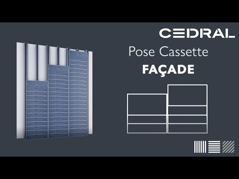 Pose à cassette des ardoises en fibres-ciment Cedral pour façade - Batiweb