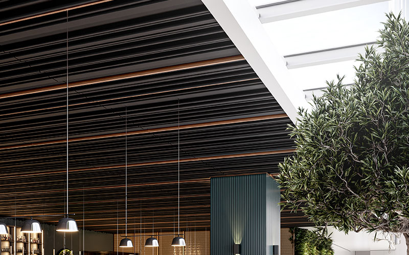 Knauf Ceiling Solutions lance la gamme de plafonds METAL Linear - Batiweb