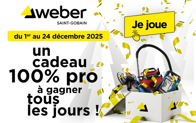 JEU TEAM WEBER de Noël ! 1 jour = 1 cadeau mis en jeu - Batiweb