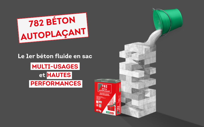 Parexlanko lance un béton autoplaçant prêt à l’emploi en sac - Batiweb