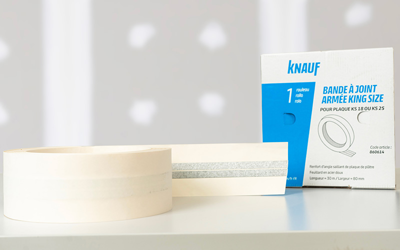 Knauf lance la bande à joint armée King Size, la solution idéale pour les plaques de plâtre BA18 et BA25 - Batiweb