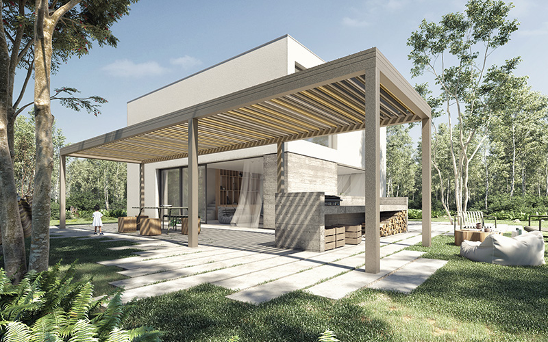 ÉCLATS BRUTS® : 3 nouvelles pergolas Wallis&Outdoor® signées Profils Systèmes et DANK Architectes - Batiweb