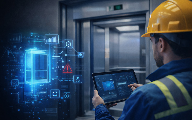Ascenseurs connectés : comment la maintenance prédictive transforme la gestion des parcs - Batiweb