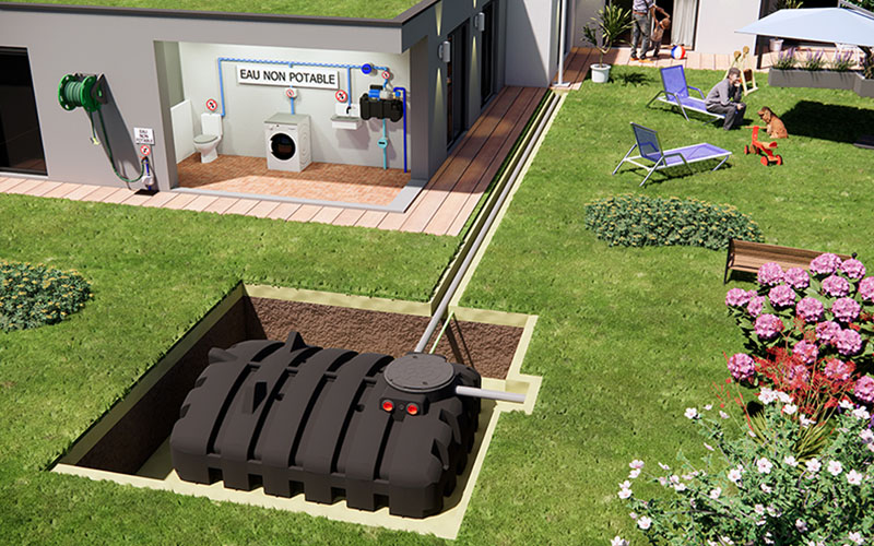 Cuve plate de stockage Pack’eau