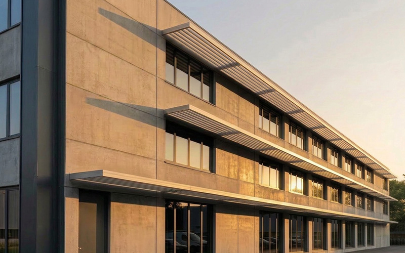 DucoSun 95C : un brise-soleil fixe économique et performant pour les façades passives - Batiweb