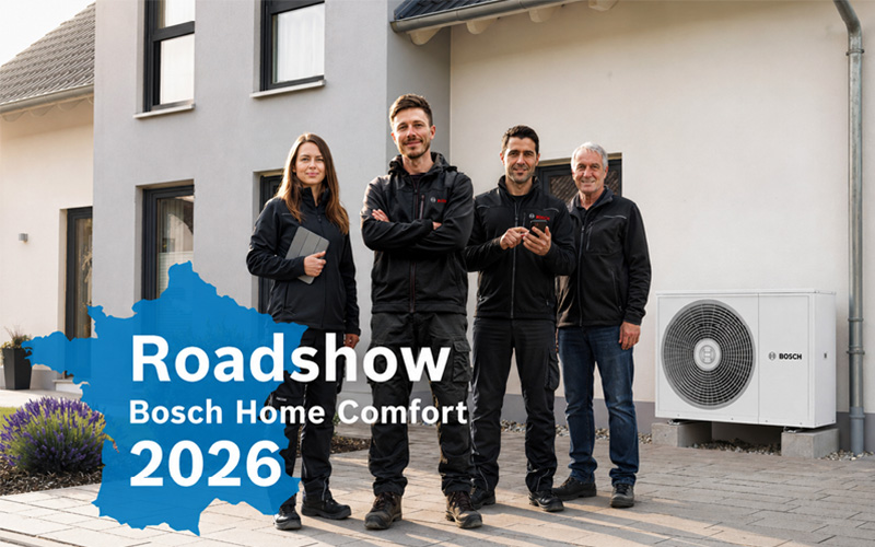 Bosch Home Comfort lance son Roadshow 2026 à travers la France - Batiweb