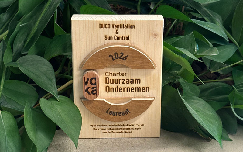 DUCO reçoit à nouveau le certificat VCDO pour l’entrepreneuriat durable en 2026 - Batiweb